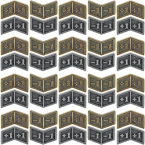 40 Stück Antike Metall Buff-Token mit Samtbeutel, Magic The Gathering Token Creature Statistiken oder Treue-Zähler für MTG CCG Kartenspiel-Zubehör, Schwarz & Bronze 40 Stück Antike Metall Buff-Token mit Samtbeutel, Magic The Gathering Token Creature Statistiken oder Treue-Zähler für MTG CCG Kartenspiel-Zubehör, Schwarz & Bronze von Lamjam
