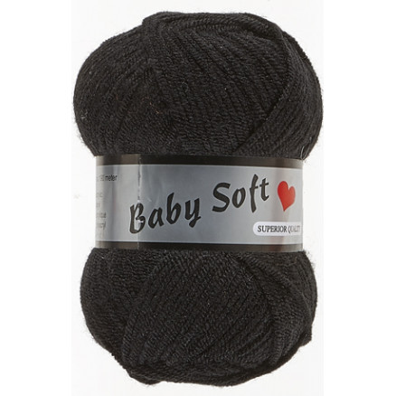 Lammy Baby Soft Garn 001 Schwarz von Lammy Yarns