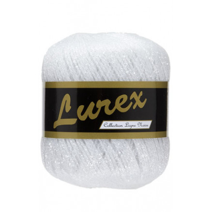 Lammy Lurex Garn 21 Weiß von Lammy Yarns