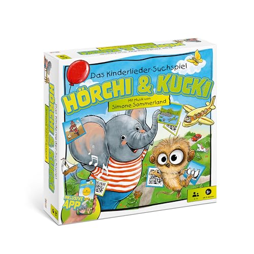 Hörchi & Kucki – Das interaktive Kinderlieder-Suchspiel ab 3 Jahren | Musik-Bilder-Suchspiel mit App & QR-Codes | Spiel mit Liedern von Simone Sommerland | Für 2–8 Spieler von Lamp und Sumfleth Entertainment GmbH