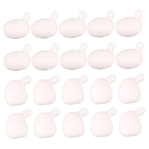 20 PCs Stressabbauspielzeug, Anti-Angst-Inneren-Ball-Ersatz für Squeeze-Spielzeug, 2 Größen DIY Weiß weiche Flexible, lustige Dekompression Spielzeug für Kinder Erwachsene von Lamppdcor