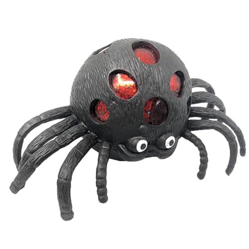 Halloween Spider Toy, Creative Mesh Greifen Stressabbau Ball, Kinderparty bevorzugt Trick- oder Behandlungsrequisiten (zufällige Farbe) von Lamppdcor