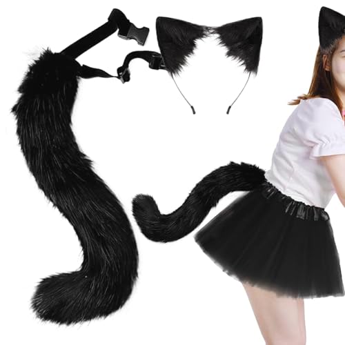 Lamppdcor 1pc Faux Pel Wolf Tail & Ohr von Lamppdcor