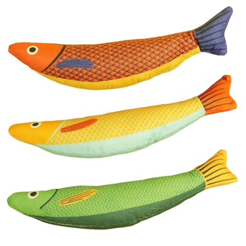 Lamppdcor 3pcs Katzenzähne Reinigung Spielzeugfischförmiges Plüsch-Katzenminzenspielzeug mit klingenden Sandkasten Interaktive Zahnpflege für Langeweile Relief Playtime Lamppdcor 3pcs Katzenzähne Reinigung Spielzeugfischförmiges Plüsch-Katzenminzenspielzeug mit klingenden Sandkasten Interaktive Zahnpflege für Langeweile Relief Playtime von Lamppdcor