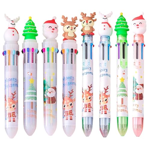 Lamppdcor 8pcs Weihnachtsstifte 6 Zoll 6 in 1 mehrfarbiger Kugelschreiber 0, 5 mm einziehbarer Nib für Schüler Kinderlehrer Lamppdcor 8pcs Weihnachtsstifte 6 Zoll 6 in 1 mehrfarbiger Kugelschreiber 0, 5 mm einziehbarer Nib für Schüler Kinderlehrer von Lamppdcor