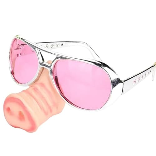 Lamppdcor Funky Sonnenbrillen Partygläser Schwein Nase Neuheit Sonnenbrillen Funky Lustige Sonnenbrille für Erwachsene, Kinderpartyzubehör für Halloween, Geburtstag, Maskerade Bachelor Lamppdcor Funky Sonnenbrillen Partygläser Schwein Nase Neuheit Sonnenbrillen Funky Lustige Sonnenbrille für Erwachsene, Kinderpartyzubehör für Halloween, Geburtstag, Maskerade Bachelor von Lamppdcor