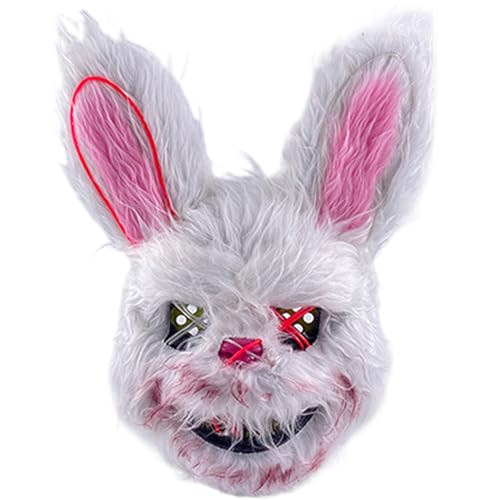 Lamppdcor Halloween gruselige Maske LED Leuchten plüschige blutige Kaninchen -Hasenmaske für Cosplay -Kostümprops Stil 1 Lamppdcor Halloween gruselige Maske LED Leuchten plüschige blutige Kaninchen -Hasenmaske für Cosplay -Kostümprops Stil 1 von Lamppdcor