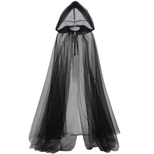 Lamppdcor Hexenkostüm Vintage Renaissance besticktes Geisterbraut für Halloween Cosplay Schwarz von Lamppdcor