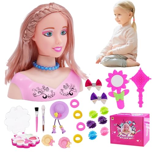 Lamppdcor Kids Friseur -Set, 35pcs/Set Friseur - für Mädchen, Kinder -Make -up -, 2 -Salon -Spielzeugset, Kinderhairdulset Childrens von Lamppdcor