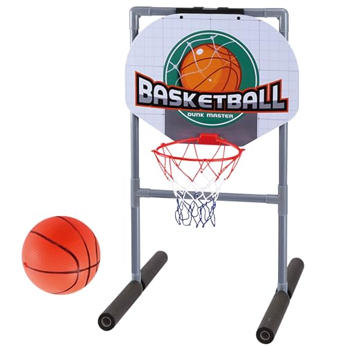 Lamppdcor Pool -Basketball, Pool Basketball Hoop 18x18x26in schwimmendem Basketball Hoop für Pool mit 2 aufblasbaren Basketballs Sommerkühlungspool Basketball für Kinder Erwachsene von Lamppdcor