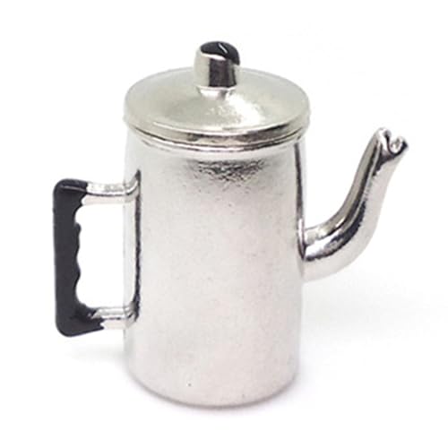 Lamppdcor Puppenhauszubehör, Dollhouse -Kessel mit Handle und offenbarem Deckellegier -Puppenhausminiaturen, 1,06x1.02 Dollhouse Coffee Pot, Geschenke für Puppenhaus -Enthusiasten Lamppdcor Puppenhauszubehör, Dollhouse -Kessel mit Handle und offenbarem Deckellegier -Puppenhausminiaturen, 1,06x1.02 Dollhouse Coffee Pot, Geschenke für Puppenhaus -Enthusiasten von Lamppdcor