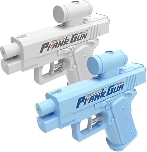 Water Prank, 2PC Prank Gun, Compulsive Two-Way Water Gun, Water Gun Prank, Squirt Guns Toy for Pranks, Parties, & Outdoor(Blue+White) von Lamvpiny