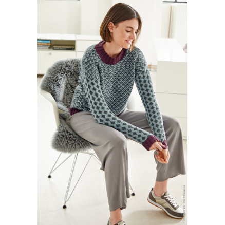 Cool Wool Big Jacquard Sweater by Lana Grossa - Jacquard Sweater Strickmuster, Größe 8/10 - 20/22 Cool Wool Big Jacquard Sweater by Lana Grossa - Jacquard Sweater Strickmuster, Größe 8/10 - 20/22 von Lana Grossa