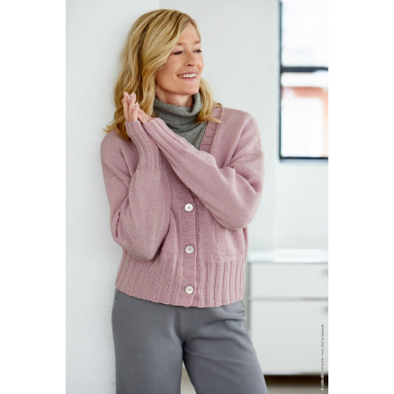 Cool Wool Cardigan von Lana Grossa - Cardigan Strickmuster Gr. 36/38 - 48/50 von Lana Grossa