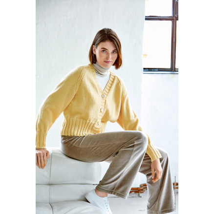 Cool Wool Cardigan von Lana Grossa - Cardigan Strickmuster Gr. 36/38 - 48/50 von Lana Grossa
