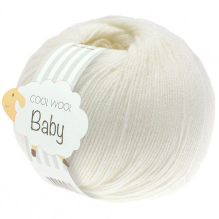 Lana Grossa Cool Wool Baby Garn 213 Weiß von Lana Grossa