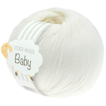 Lana Grossa Cool Wool Babygarn 207 Weiß von Lana Grossa