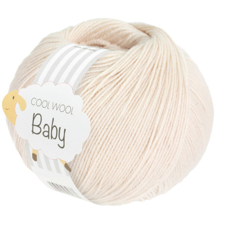 Lana Grossa Cool Wool Babygarn 323 Eierschale von Lana Grossa