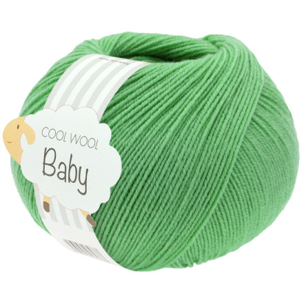 Lana Grossa Cool Wool Babygarn 325 Jadegrün von Lana Grossa