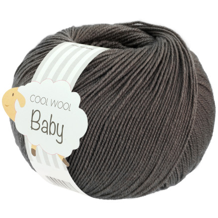 Lana Grossa Cool Wool Babygarn 334 Gemaltes Dunkelgrau von Lana Grossa