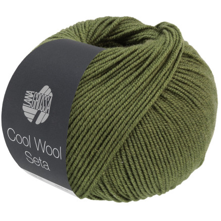 Lana Grossa Cool Wool Seta Garn 06 Moosgrün von Lana Grossa