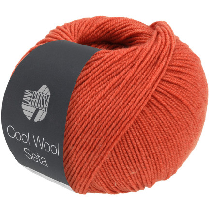 Lana Grossa Cool Wool Seta Garn 08 Rostrot von Lana Grossa