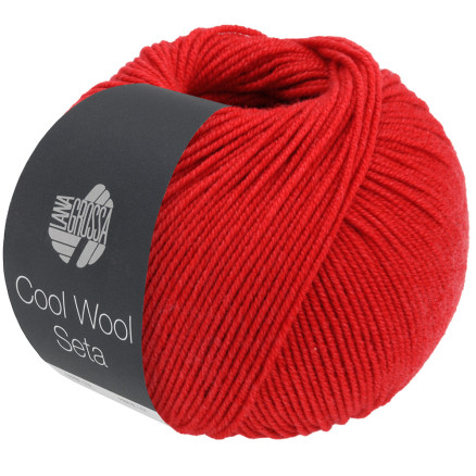 Lana Grossa Cool Wool Seta- Garn 09 Rot von Lana Grossa