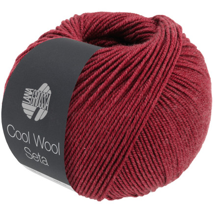 Lana Grossa Cool Wool Seta Garn 10 Burgund von Lana Grossa