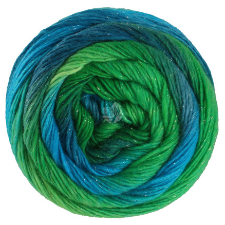 Lana Grossa Meilenweit 100 Colour Mix Sparks Garn 7612 Seegrün/Smaragdgrün/Jade/Petroleum/Dunkelgrün von Lana Grossa