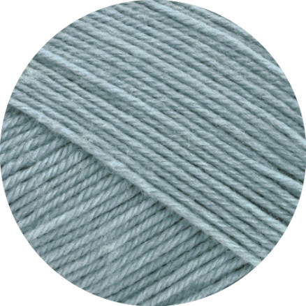 Lana Grossa Meilenweit 100 Merino Extrafine Uni Garn 2420 Grau Blau von Lana Grossa