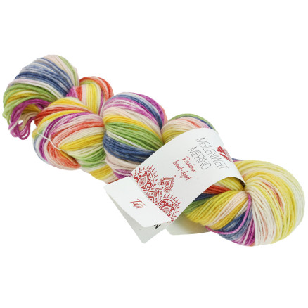 Lana Grossa Meilenweit 100 Merino handgefärbtes Regenbogengarn 7001 von Lana Grossa