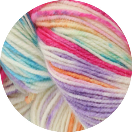 Lana Grossa Meilenweit 100 Merino handgefärbtes Regenbogengarn 7012 von Lana Grossa