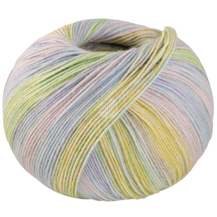 Lana Grossa Meilenweit 100 SETA Piano Garn 3616 Helles Beige/Eisblau/Pistazie/Zitrusgelb/Mint/Silbergrau von Lana Grossa