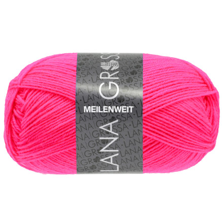 Lana Grossa Meilenweit 50 Garn 1398 Neon Pink von Lana Grossa