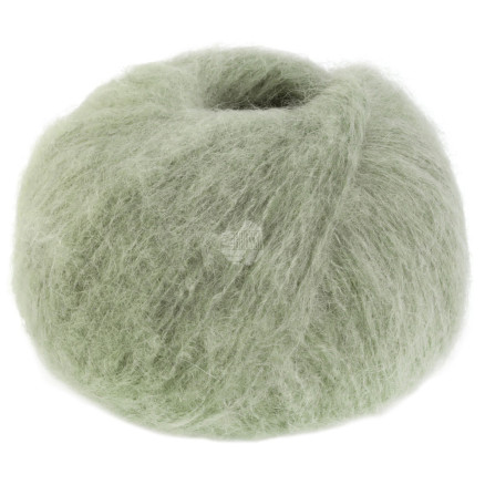 Lana Grossa Mohair Moda Garn 03 Grau Grün von Lana Grossa