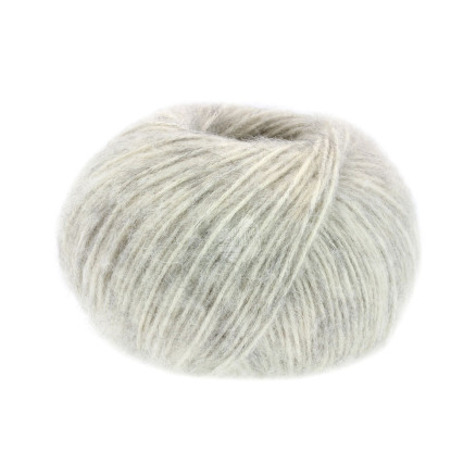 Lana Grossa Natural Alpaca Pelo Garn 002 Off-white/Blue grey von Lana Grossa