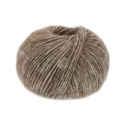 Lana Grossa Natural Alpaca Pelo Garn 008 Dunkelbraun Gesprenkelt von Lana Grossa