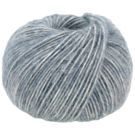 Lana Grossa Natural Alpaca Pelo Garn 017 Grau Blau Melange von Lana Grossa