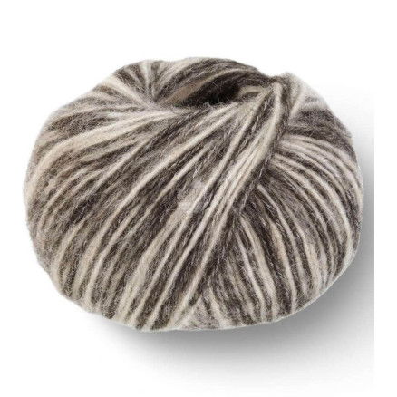 Lana Grossa Natural Alpaca Pelo Garn 209 Rohweiß/Antrazit von Lana Grossa