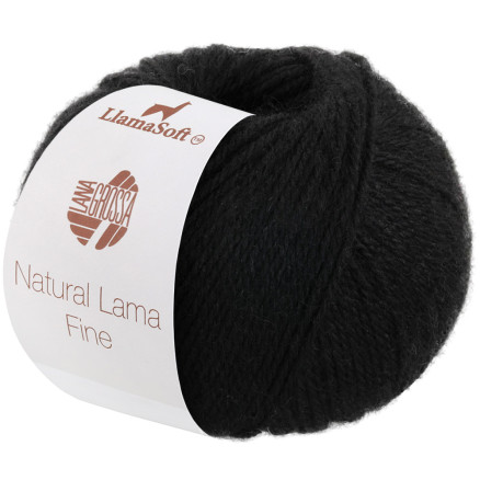 Lana Grossa Natural Lama Fine Garn 108 Schwarz von Lana Grossa