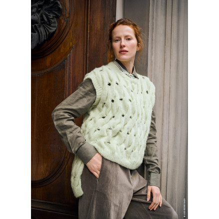 Pullunder mit Zopfmuster, Nebbia von Lana Grossa - Pullunder-Strickmuster Größe 36-50 Pullunder mit Zopfmuster, Nebbia von Lana Grossa - Pullunder-Strickmuster Größe 36-50 von Lana Grossa