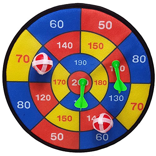 Land-Haus-Shop® Dartscheibe 29cm mit Klettband Dart Spiel Klett Scheibe je 2 Bälle und 2 Pfeile Land-Haus-Shop® Dartscheibe 29cm mit Klettband Dart Spiel Klett Scheibe je 2 Bälle und 2 Pfeile von Land-Haus-Shop