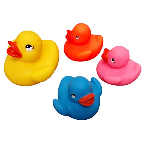 4X Badeente Badefiguren Entenmutter mit 3 Küken Badewanne Bad Spaß Enten Familie von Land-Haus-Shop