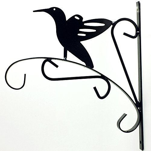 Land-Haus-Shop Wandhalter Metall Blumenampel Wand Blumen Hänge Ampel Windspiel Halter 1 von 2 (Vogel) von Land-Haus-Shop