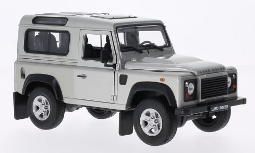 Land Rover Defender, silber, Modellauto, Fertigmodell, Welly 1:24 Land Rover Defender, silber, Modellauto, Fertigmodell, Welly 1:24 von Land Rover