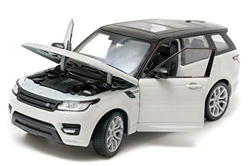 Land Rover Range Rover Sport, Weiss/schwarz, Modellauto, Fertigmodell, Welly 1:24 Land Rover Range Rover Sport, Weiss/schwarz, Modellauto, Fertigmodell, Welly 1:24 von Land Rover
