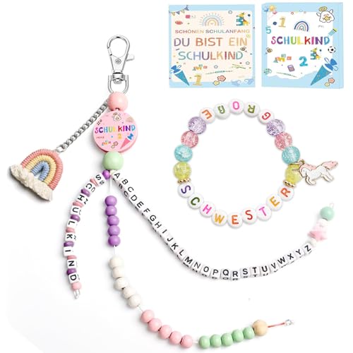 LandReCol 2025 Schulkind Einschulung Geschenk, Rechenkette Mädchen Rosa, Einschulung Mädchen- Schulkind Geschenk, mit Geschenk, Grußkarte & Geschenkbox LandReCol 2025 Schulkind Einschulung Geschenk, Rechenkette Mädchen Rosa, Einschulung Mädchen- Schulkind Geschenk, mit Geschenk, Grußkarte & Geschenkbox von LandReCol