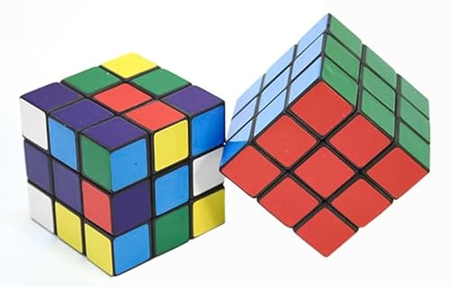 6 x Zauberwürfel 3x3 Zauber Würfel Cube 5,5 cm Zauber Würfel 80er Jahre Party Kult Dreh Puzzle Magic Cube von Landahl & Baumann