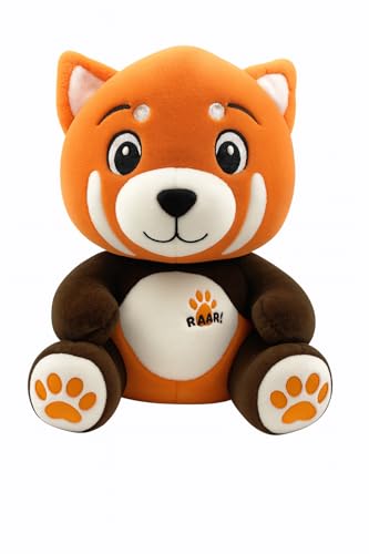 Landahl & Baumann Plüsch Roter Panda 27 cm – Kuscheltier Roter Panda mit großen Glitzeraugen, Weiches Stofftier für Kinder, Geschenkidee von Landahl & Baumann