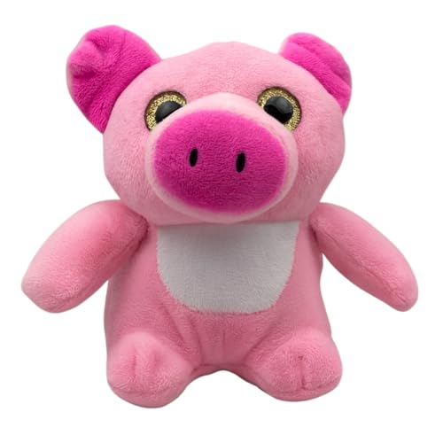 Landahl & Baumann Plüschtiere 14 cm – Kuscheltiere mit Glitzeraugen, weiches Stofftier für Kinder (Schwein) von Landahl & Baumann